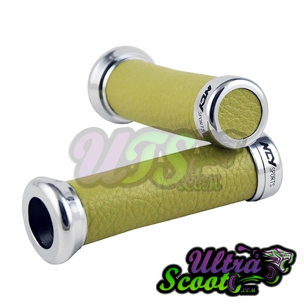 Handlebar Grips Ncy Leather Green/Forest
