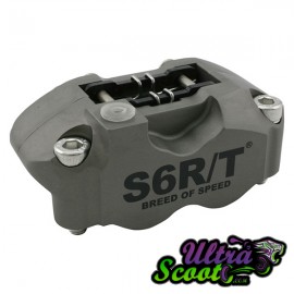 Brake caliper Stage6 R/T CNC-machined 4 Pistons Gris