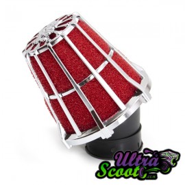 Airfilter Malossi E5 Red/Chrome (36/38mm)